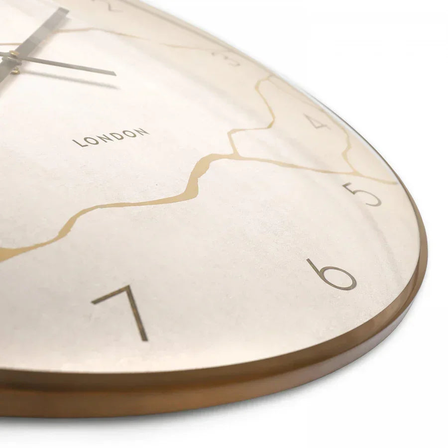 Art Marketing 26" Oyster Wall Clock Stone