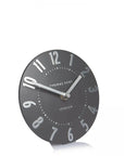 Art Marketing 5"Mulberry Mantel Clock Graphite Silver