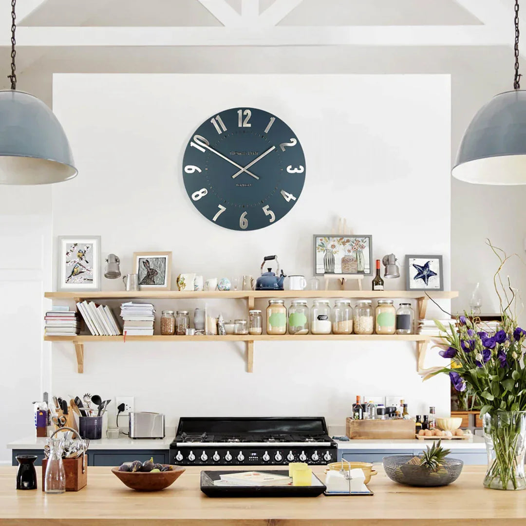 Art Marketing 20" Mulberry Wall Clock Midnight Blue