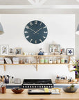 Art Marketing 20" Mulberry Wall Clock Midnight Blue