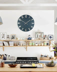 Art Marketing 20" Mulberry Wall Clock Midnight Blue