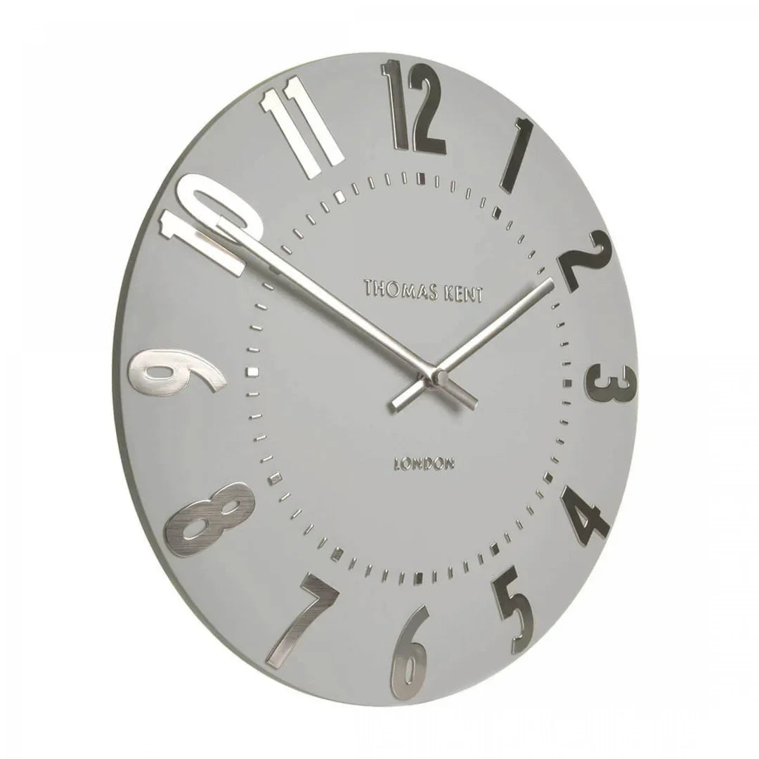 Art Marketing 20" Mulberry Wall Clock Silver Cloud