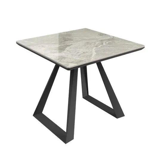Torelli Lavante Grey Gloss Ceramic Side Table - Fellini Home Ltd