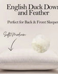 VISPRING English Duck Down & Feather Pillows - Fellini Home Ltd