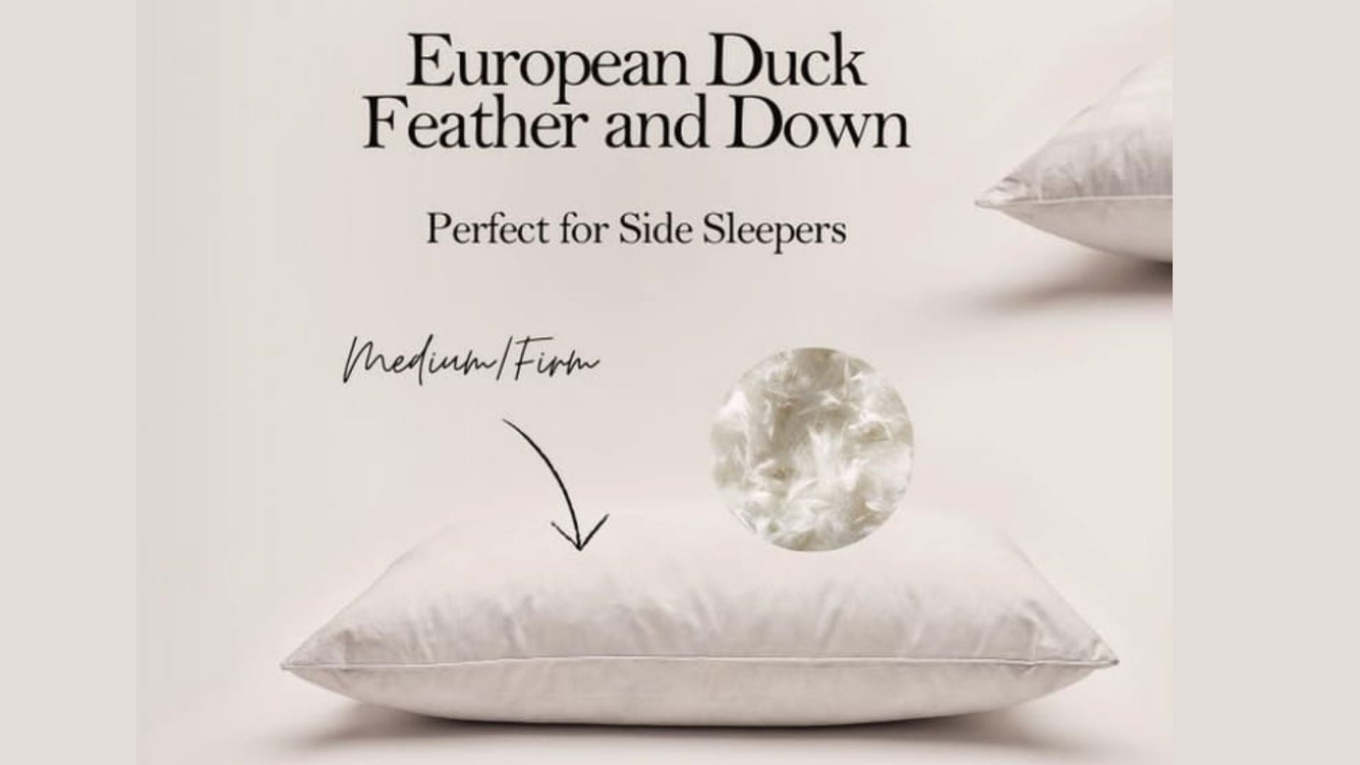 Feather european pillows best sale