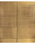 Richmond Interiors Cabinet Collada 3-Drawers In Brushed Gold