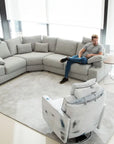 Fama Calessi Fabric Corner Sofa