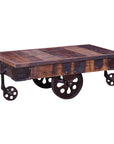 Taylor Creative Living Durham Iron Cart Coffee Table
