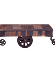 Taylor Creative Living Durham Iron Cart Coffee Table
