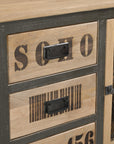 Soho 3 Drawer 2 Door Sideboard with Grill Door
