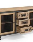 Soho 3 Drawer 2 Door Sideboard with Grill Door