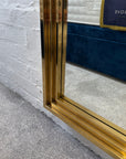 Stepped Gold Mirror Ex Display - 1 Only