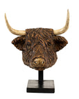 Taylors Creative Living Highland Cow Head Art