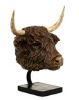 Taylors Creative Living Highland Cow Head Art