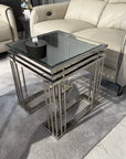 Regal Glass Side Table Ex Display 1 Only