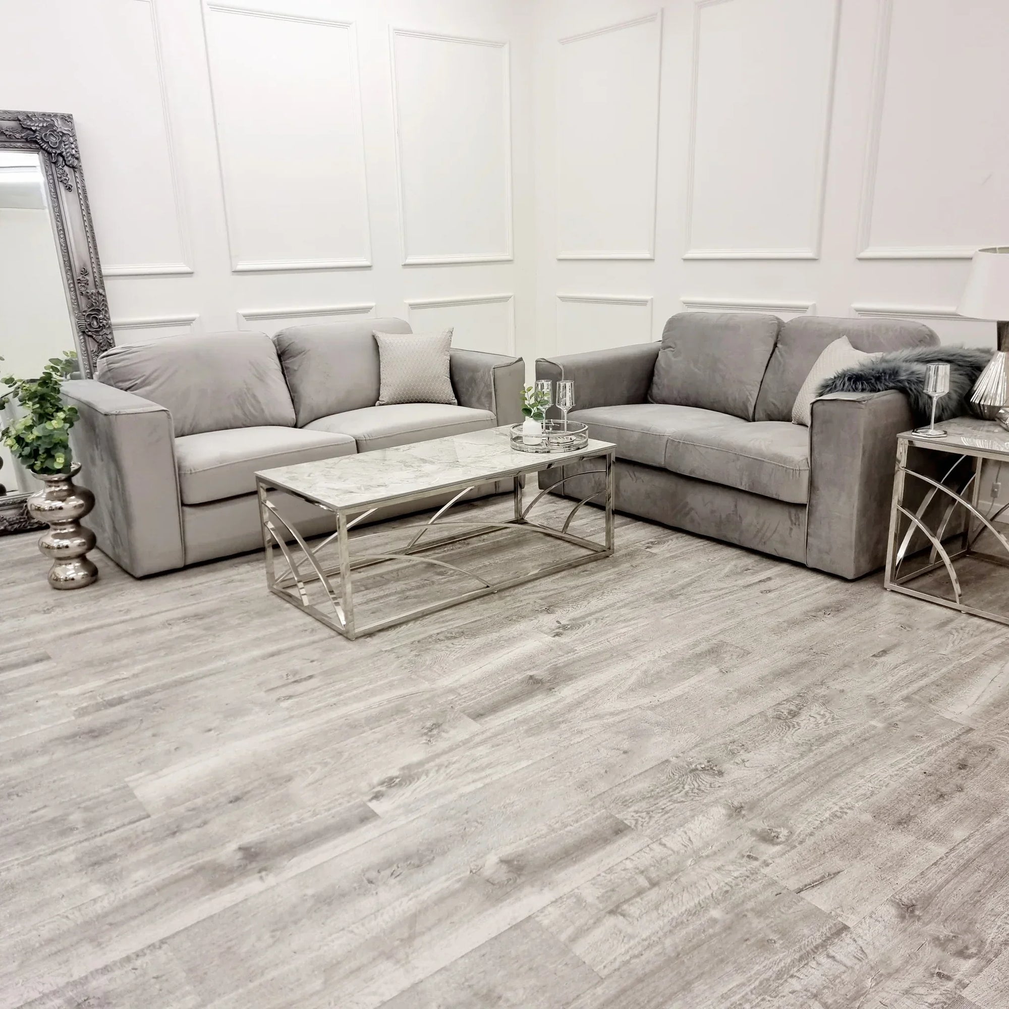 Hudson 3 &amp; 2 Seater Sofa with fixed back cushion