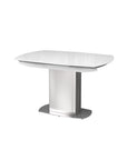 Olivia 130-190cm Glass Swivel Extending Dining Table