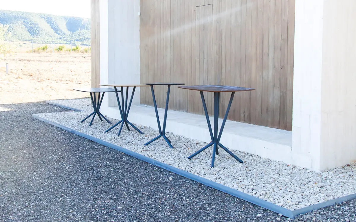 Fama Duncan Tables With Metal Base