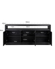 Richmond Interiors Oakura Black Sideboard - 3 Doors