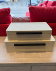 Set Of 2 Storage Boxes Ex-display - 1 Only