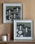 Animal Antics I Framed Art Set of 2