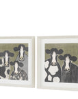 Animal Antics I Framed Art Set of 2