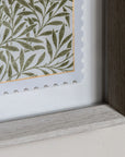 William Morris Stamp Green Framed Art Set of 2