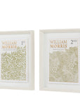 William Morris Stamp Green Framed Art Set of 2