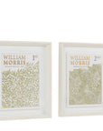 William Morris Stamp Green Framed Art Set of 2