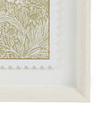 William Morris Stamp Green Framed Art Set of 2