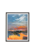 Coastal Glow Framed Canvas