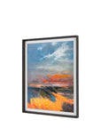 Coastal Glow Framed Canvas