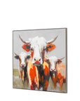 The Moo Crew Framed Canvas