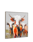 The Moo Crew Framed Canvas