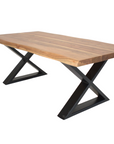 Live Edge Coffee Table Natural Finish (X-Leg)