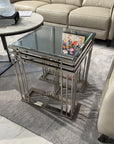 Regal Glass Side Table Ex Display 1 Only