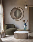 Belvedere Aged Gold Set of 2 Nesting Coffee Tables