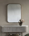 Belvedere Aged Gold Rectangular Mirror 102x76cm