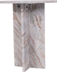 Libra Cavallo Fantasy Brown Marble Side Table