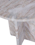 Libra Cavallo Fantasy Brown Marble Side Table