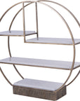 Belvedere Aged Gold Multi Tier Stand Large