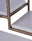 Belvedere Aged Gold Multi Tier Stand Large