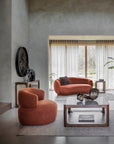 Thorpe Metal and Glass Square Coffee Table