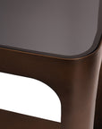 Thorpe Metal and Glass Console Table