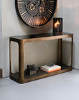 Thorpe Metal and Glass Console Table