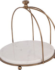 Belvedere Aged Gold Two Tiered Stand