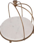 Belvedere Aged Gold Two Tiered Stand