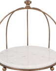 Belvedere Aged Gold Two Tiered Stand