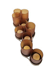Belvedere Aged Gold 9 Light Candle Holder