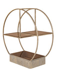 Belvedere Aged Gold Multi Tier Buffet Stand Small